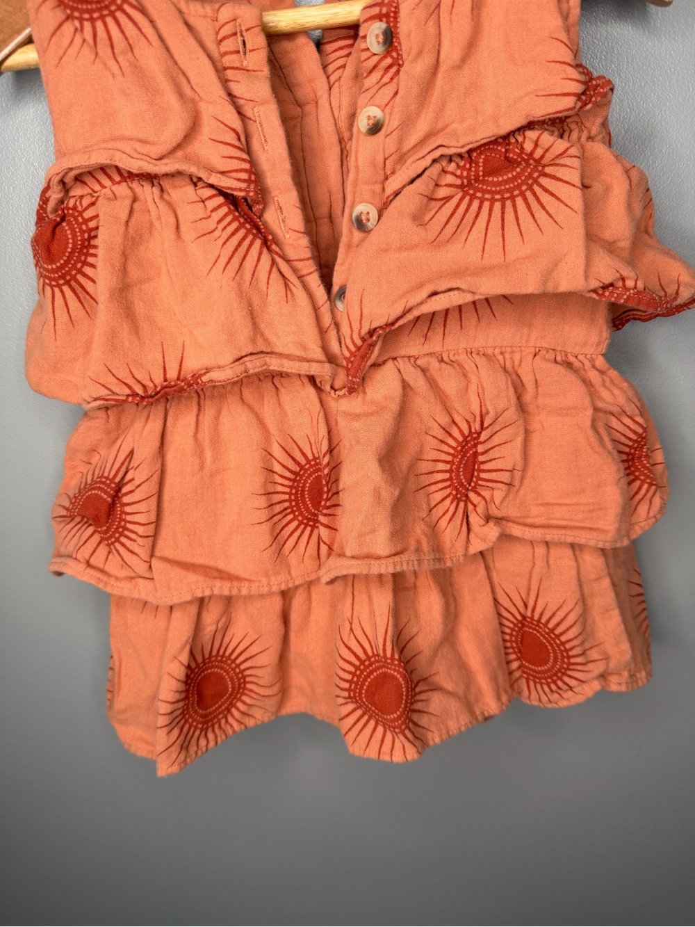 Kate Quinn Organic Cotton Sun Print Ruffle One Piece - Picture 5 of 10